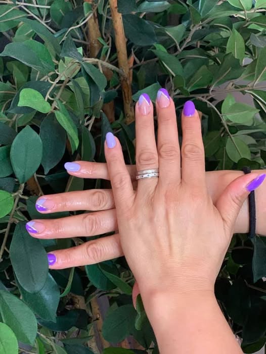 Purple Dream Mix Nails